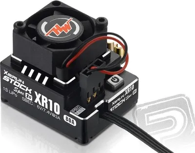 Zdjęcie produktu dla Hobbywing Xerun XR10 Stock Spec Regler bezszczotkowy 80A, 1s LiPo, BEC 3A