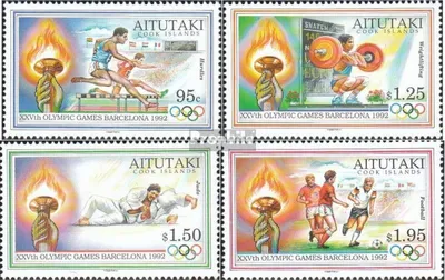 Produktbild von Briefmarken Aitutaki 1992 Mi 683-686 (kompl.Ausg.) postfrisch Olympische Sommerspiele 92