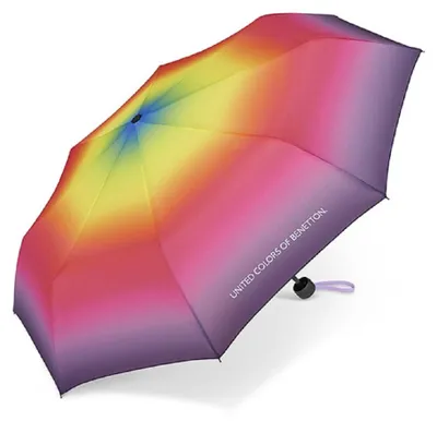 Produktbild von Happy Rain Benetton Super Mini Gradient Manuell Taschenschirm Rand lila