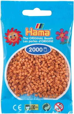 Produktbild von HAMA 501-21 Mini Perlen im Beutel - Hellbraun