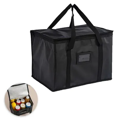 Produktbild von Kühltasche 40L Picknicktasche Thermotasche Isoliertasche Gefriertasche Faltbar Schwarz 43x30x31cm