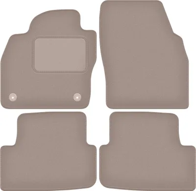 Image de Tapis de sol en velours pour Seat Ibiza V hatchback (2017-) - beige LUX floor mats set (4 pieces)