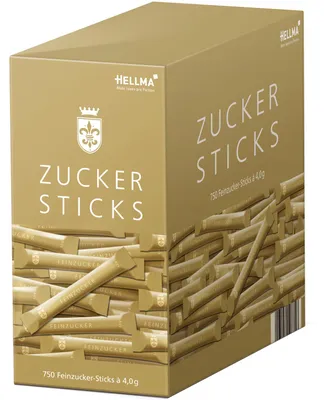 Immagine prodotto di HELLMA GOLDLINE Zucker-Sticks, im Karton