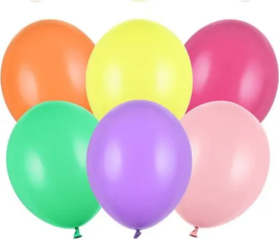 Zdjęcie produktu dla Balony Strong 23 cm, mieszanka pastelowych kolorów (1 opakowanie / 50 sztuk)