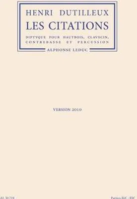 Image de Les Citationspour hautbois, clavecin, contrebasse et percussion