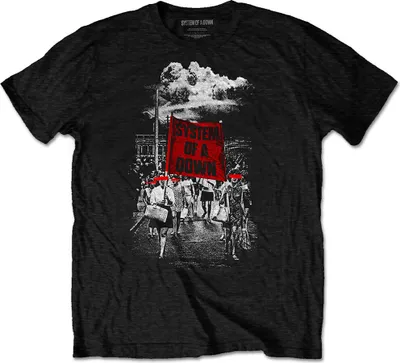 Produktbild von System of a Down Banner Marches Black M T-Shirt