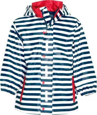 Produktbild von Regenmantel Maritim Navy/Weiß Junior Größe 86