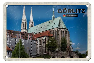 Produktbild von Blechschild Städte Görlitz Peterskirche Städtetrip  18x12cm Schild
