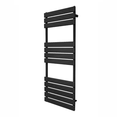 Obrázek produktu pro Plochý radiátor na ručníky - 1200 mm x 450 mm - černý