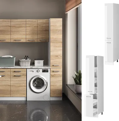 Pensile Universale R-line Bianco - 4 Ripiani Aperti, 20x60x29cm, Per Ripostiglio O Hobby - Foto 9