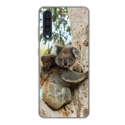 Produktbild von MuchoWow® Handyhülle Schutzhülle Hülle für Samsung Galaxy A50 Koalas - Kind - Baum - Kinder - Junge - Mädchen Silikon Softcase Handy Hülle - Mobiltelefonhülle