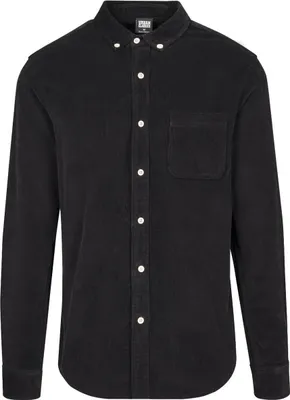 Produktbild von Urban Classics - Corduroy Kord Hemd schwarz - XL