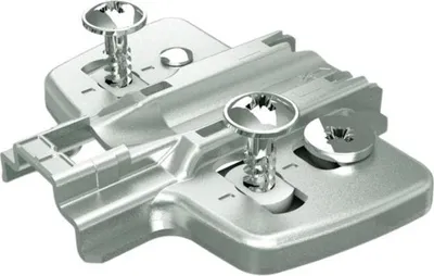 Image de Embase à excentrique avec tige pilote et vis spéciales HETTICH - Dist. 3 - Acier nickelé - 9071652