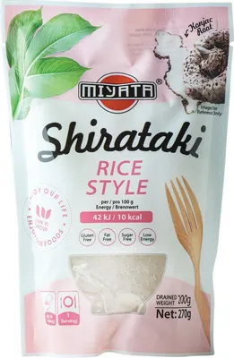 Produktbild von MIYATA Shirataki Konjak in Reisform 270g / 200g ATG | Rice Style | LOW CARB