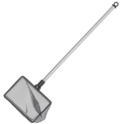 Immagine prodotto di Retino per acquari, dimensioni 7,6/10/11,5/14/20 cm, con manico in acciaio inossidabile estendibile
