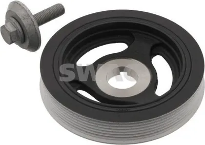 Produktbild von SWAG 62 93 3798 Riemenscheibe Kurbelwelle für FORD Fiesta Mk6 Schrägheck (JA8, JR8) 158mm 5-Rippen