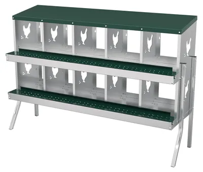 Produktbild von ISOISL Legenest, Metall-Legebox, doppelstöckige Legebox mit 10 Fächern