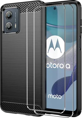 Zdjęcie produktu dla zestaw ochronny 2 w 1 dla Motorola Edge 30 Neo składa się z 2x szklanej osłony ekranu 9H i 1x silikonowego etui - osłona w kolorze czarnym