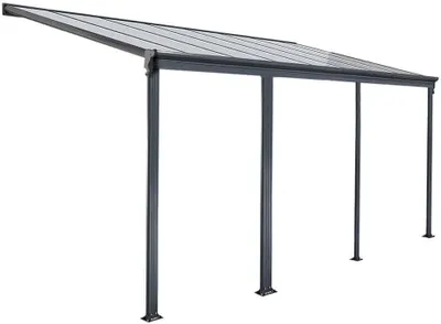 Produktbild von Terrassenüberdachung 618 x 303 x 226 / 278 cm (Grau)