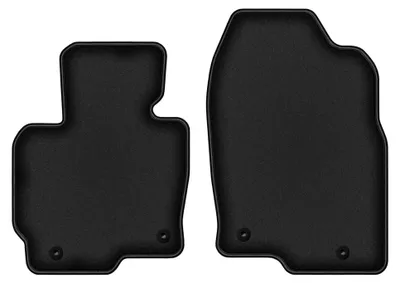 Image de Tapis avant en moquette pour Mazda CX-5 I 2012-2017 (SUV) – 2 pièces, noirs, sur mesure – Wielganizator DURBAN