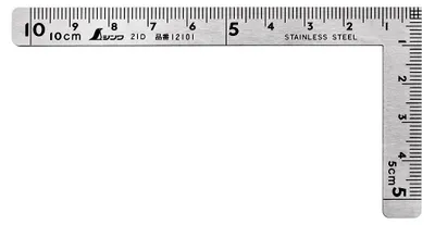 Produktbild von 12505 Shinwa Zimmermannswinkel 100x50mm - by FAMEX - Messwinkel Winkelmesser Schreinerwinkel