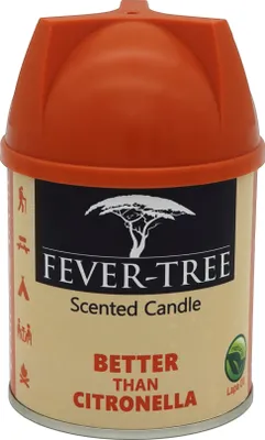 Obrázek produktu pro Vonná svíčka Fever Tree proti mouchám a komárům Vůně citronu a bazalky
