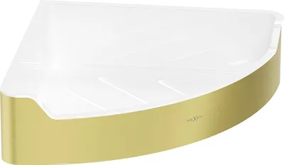 Zdjęcie produktu dla Mexen Rivon-C koszyk łazienkowy narożny, złoty szczotkowany - 70A8525-55