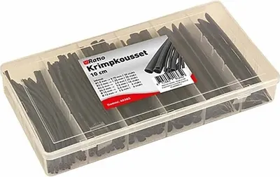 Produktbild von Assorti-doos krimpkous 100 stuks zwart