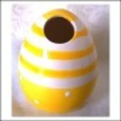 Produktbild von Ostereier Vase gelb/weiss