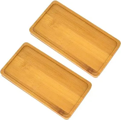 Produktbild von Famanu Servierplatten aus Bambus - 2 Stück - Klein