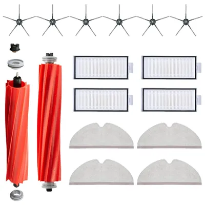 Produktbild von 16er Roborock Q7 Plus Max + Ersatz Teile Seiten Bürste Filter Wisch Mopp Zubehör