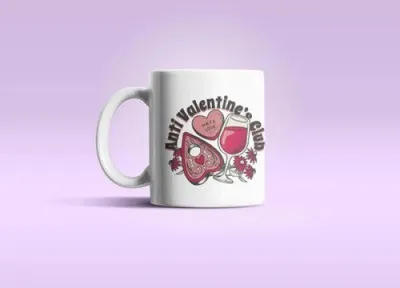 Produktbild von Anti Valentinstags Club Kaffeetasse Teetasse mit witzigem Spruch