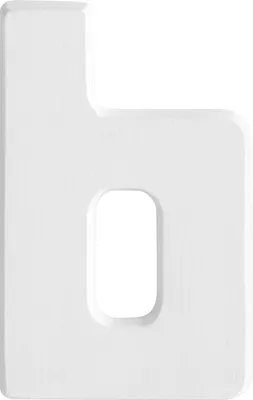 Produktbild von METAFRANC HAUSNUMMER 421477 Alu Weiss B 100mm