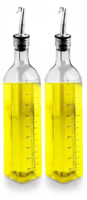 Imagen del producto de JL Cuisine - Juego de botellas para aceite - 2 unidades de 500 ml - Vidrio
