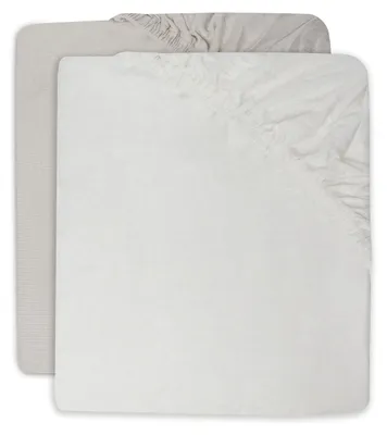 Produktbild von Hoeslaken Jersey 60x120cm Ivory/Nougat (2pack)