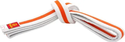Produktbild von Hayashi Budogürtel zweifarbig weiß/orange/weiß 280