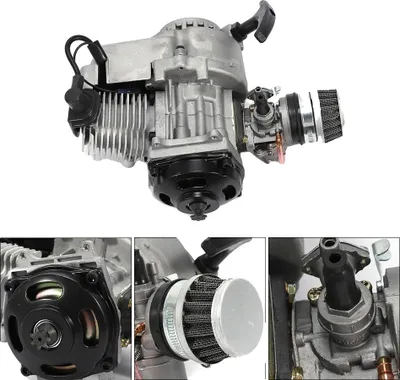Obrázok produktu pre 49CC motor pre minibicykle, výkon 1,3 k, ľahká hliníková skriňa, úsporný pomer 25:1