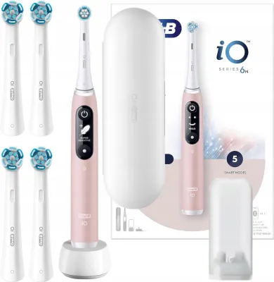 Immagine prodotto di Oral-B | Spazzolino elettrico - Serie iO 6 - Rosa - Con intelligenza artificiale - 5 modalità di pulizia