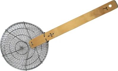Produktbild von Nudelsieb / Sieblöffel ca. 44cm Länge, Ø ca. 18cm  [ 7' inch ] Wok-Sieb / Schaumlöffel