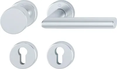 Image de HOPPE Garniture STOCKHOLM sur rosace, aluminium argent anodisé