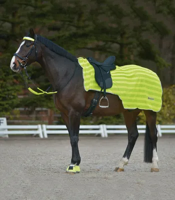 Image de Couvre-reins Reflex avec bandes lumineuses, jaune fluo