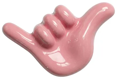 Produktbild von Kleiderhaken Shaka Rosa, 15 cm breit, bohrfreie Heizkörpermontage, 10 kg Tragkraft