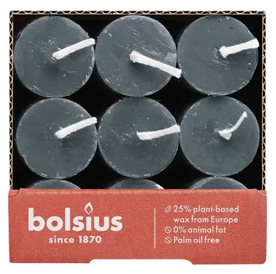 Productafbeelding van Bolsius Rustieke huishoudkaarsen, 270/23 mm, leisteengrijs