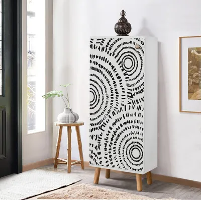Immagine prodotto di Skye Decor, Vegas - B 946, scarpiera, bianco, 100% pannelli truciolari rivestiti in melamina, 50 x 38 x 135 cm