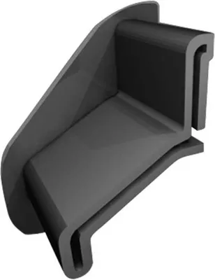 Produktbild von Renoplast Aluminium Traufprofil K40 Keramikboden, Wandabweiser, Graphit