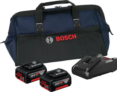 Produktbild von Bosch Starter-Set 18V / 2x 4,0 Ah Akku + Ladegerät GAL 18V-40 in Handwerkertasche