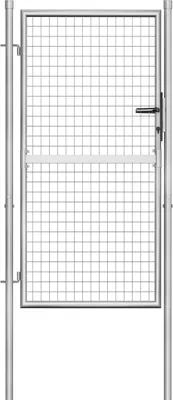 Produktbild von Gartentor verzinkter Stahl 100 x 150 cm Silber
