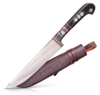Produktbild von Usbekischer Messer – Pchak, 27,5 cm Kochmesser Handarbeit Küchenmesser