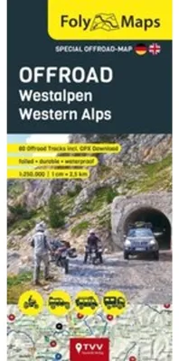 Obrázek produktu pro FolyMaps OFFROAD Západní Alpy 1:250 000