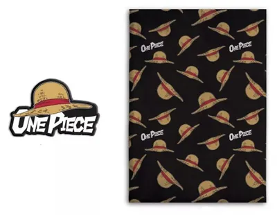 Produktbild von One Piece Straw Hat Fleecedecke und Formkissen Set